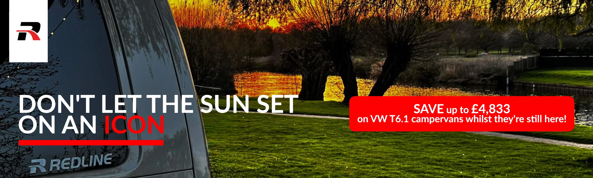 Don't let the sun set on an icon - save up to £4,833 on VW T6.1 campervans whilst there still here Don't let the sun set on an icon - save up to £4,833 on VW T6.1 campervans whilst there still here
