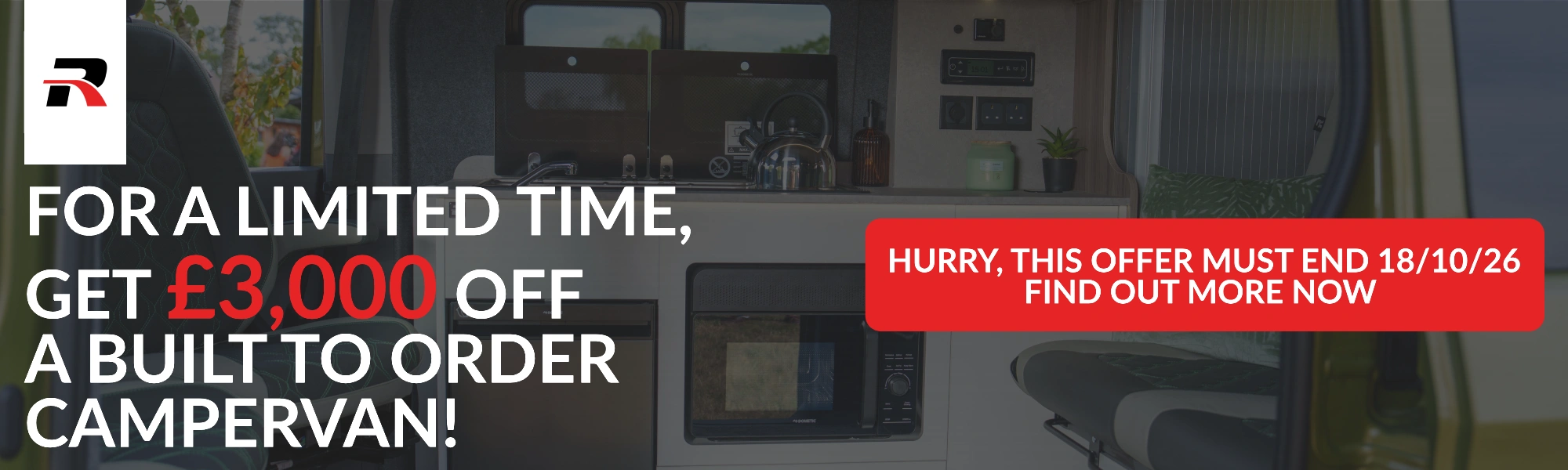 Get £3,000 off a built to order campervan Get £3,000 off a built to order campervan
