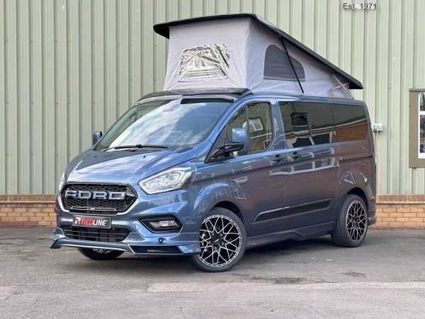 NEW FORD CAMPERVAN (SWB) TRANSIT REDLINE CUSTOM RS BLUE METALLIC (2023)