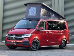 New 2023 VW T6.1 Auto DSG 204 BHP Cherry Red LWB Highline Redline Sport XS Campervan