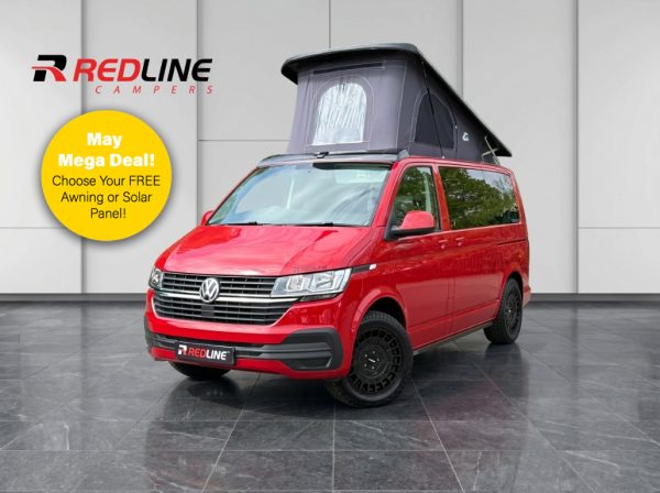 Used 2022(72) VW T6.1 Redline Sport SWB Cherry Red Campervan