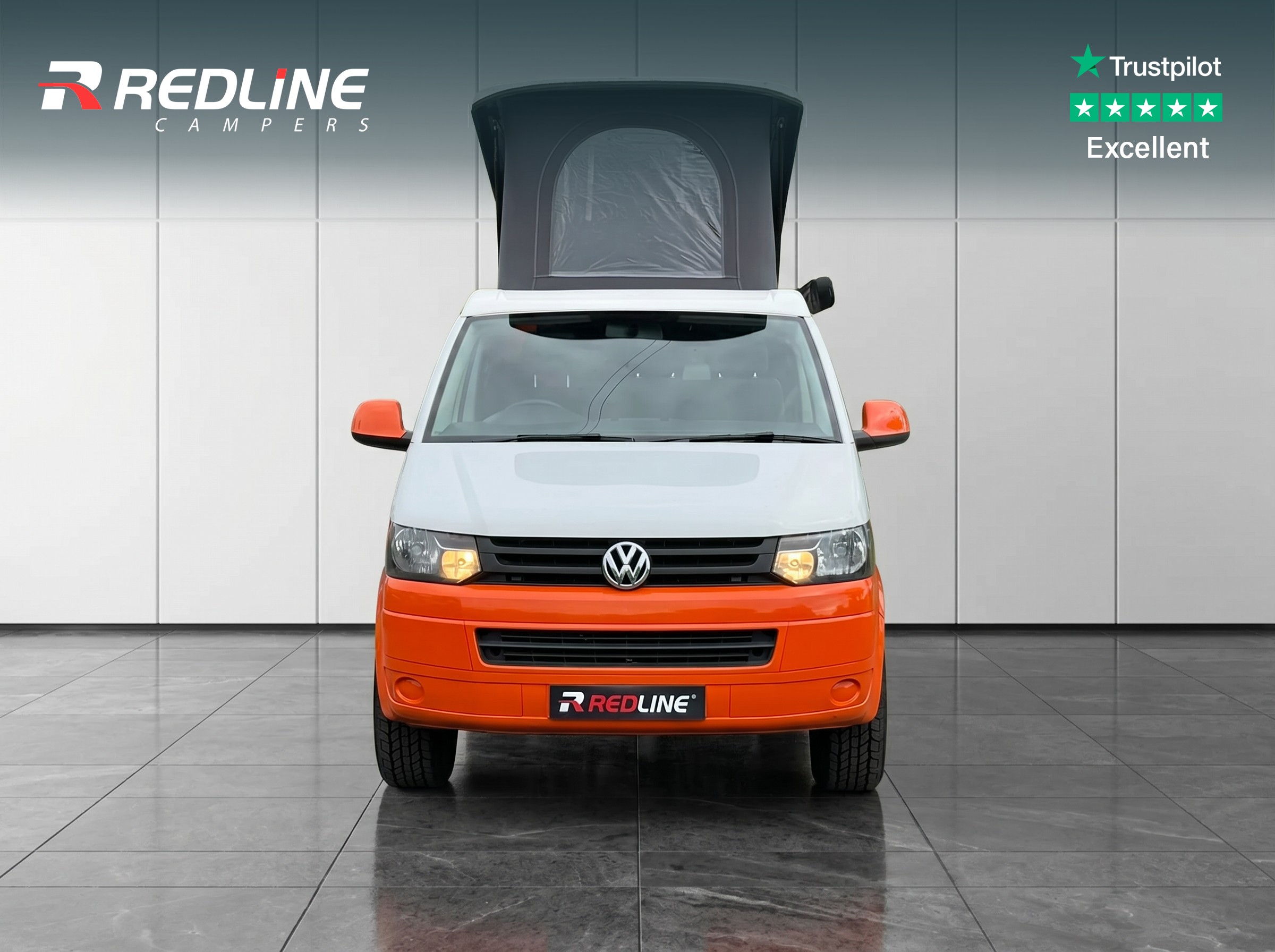 Used 2014 (64) VW T5 Campervan SWB Two Tone White/Orange - Image 27
