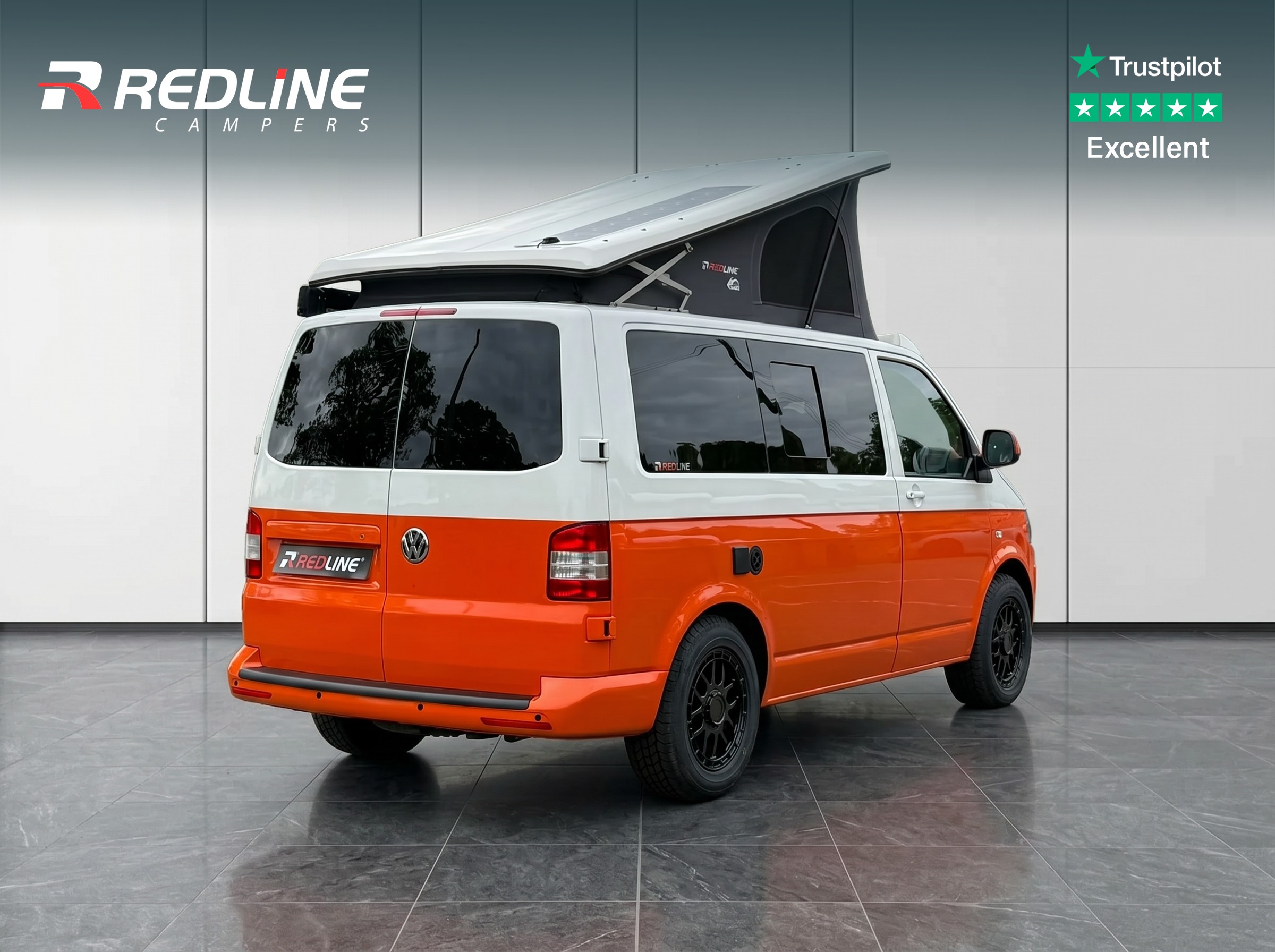 Used 2014 (64) VW T5 Campervan SWB Two Tone White/Orange - Image 29