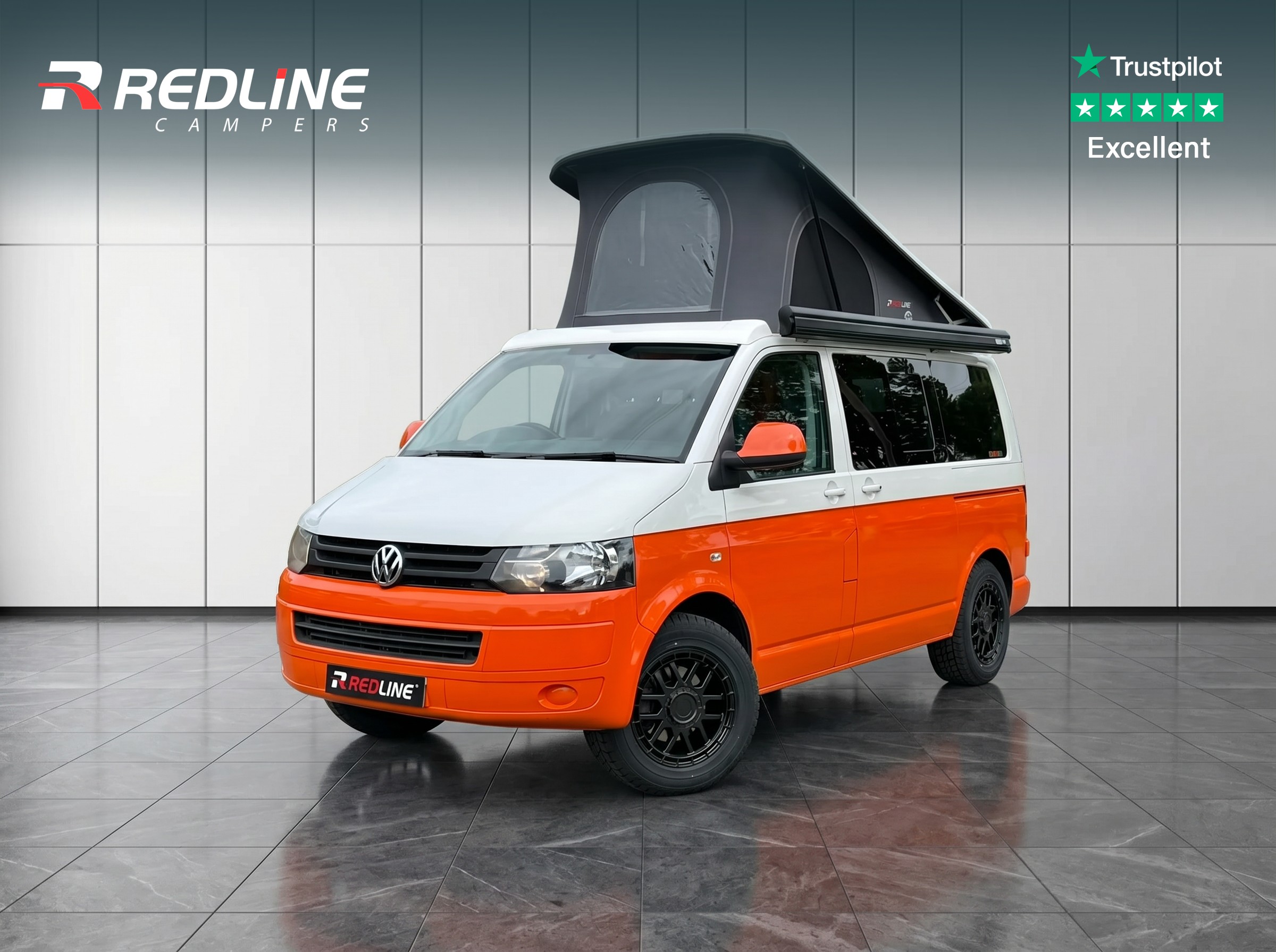Used 2014 (64) VW T5 Campervan SWB Two Tone White/Orange - Image 26