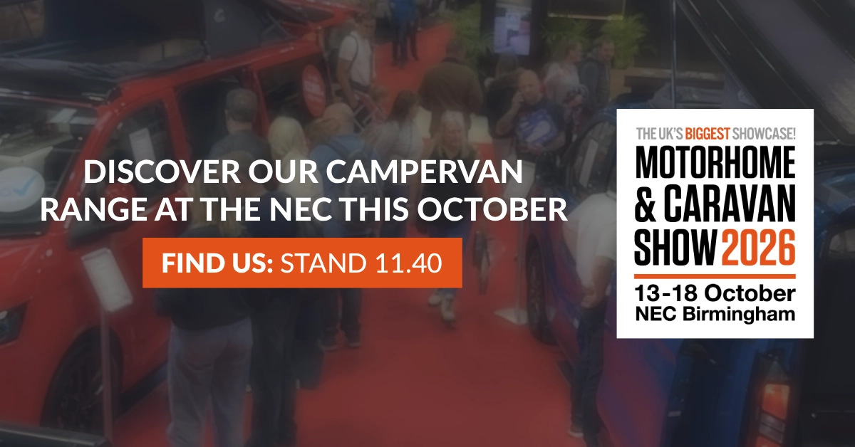 Discover our campervan range at the Motorhome & Caravan Show 2026