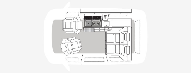 Redline Vision SWB Campervan Layout