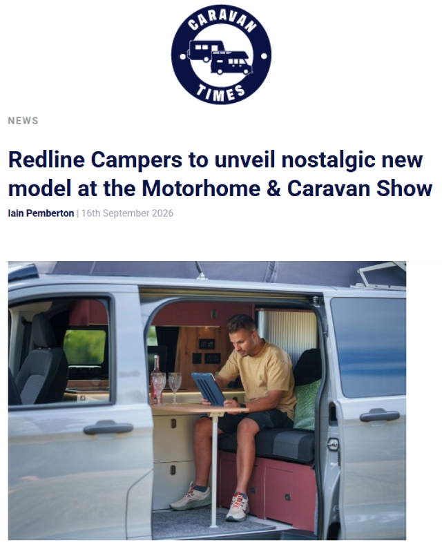 Redline Campers to unveil nostalgic new model at the Motorhome & Caravan Show